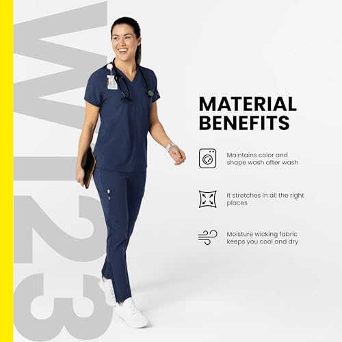 Wink W123 Maternity Jogger Scrub Pant - color: Ceil Blue, size: Small