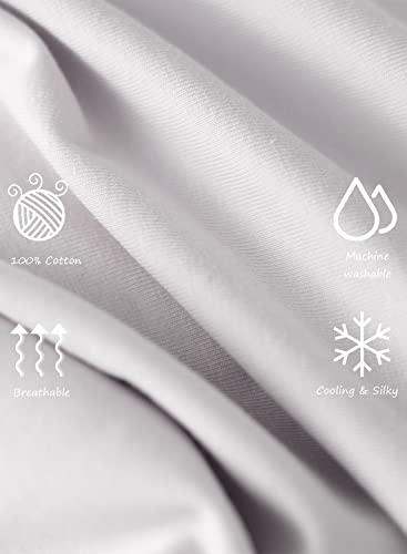 INSEN Pregnancy Body Pillow,Full Body Pillow,C Shaped Full Body Pillow with Removable White Cotton Cover