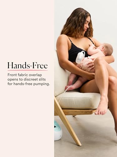 HATCH The Essential Nursing & Pumping Bra, Wireless & Seamless - color: Black, size: X-Large