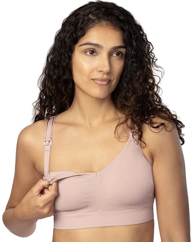 Fruit of the Loom Women's Wireless Nursing Support Bra - color: Rose Shadow, size: 3X-Large