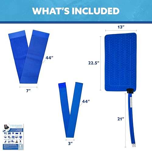 Polar Products Active Ice Hip Extended Coverage Therapy pad 12.5” x 22.5” with Two Detached Belts. Use only with The Polar Active Ice #AIS Therapy System. - style: Hip Pad
