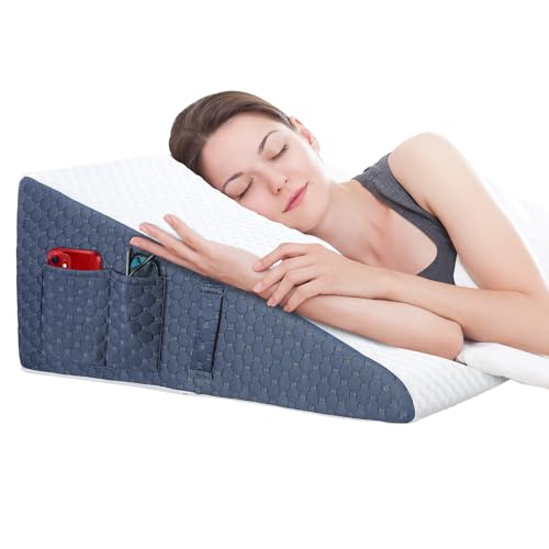 Welzona Wedge Pillow for Sleep Apnea, 10inch Bed Wedge - size: 22*24*10in