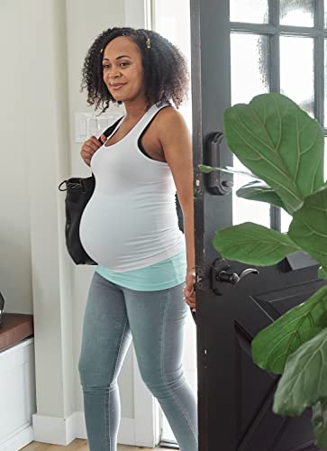 Belly Band Seamless Maternity and Postpartum Shirt Extenders, Cotton, Singles - color: Blue, size: 3X-Large