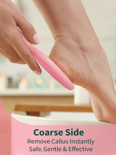 Glass Foot File Foot Callus Remover - color: 2 Sided-pink With Gift