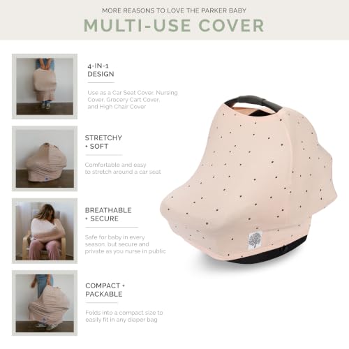 Parker Baby Co. Multi-Use Cover - Carseat Cover, Nursing Cover - Bliss - color: Bliss