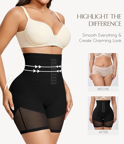 MERYOSZ Butt Lifting Shapewear for Women Tummy Control Underwear Panties - color: Black, size: Small
