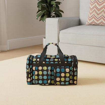 Rockland 19" Polyester Duffel Bag, Multi Blue Dot - color: Multi Blue, size: 19"