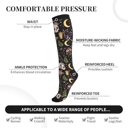 Compression Sock Graduated Knee High Sock for Women Men - color: 10