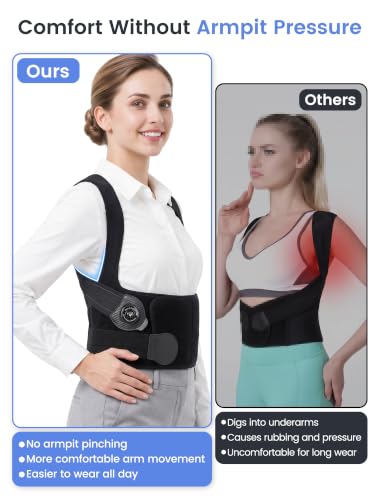 Back Brace Posture Corrector Adjustment: 97.8% Pain Relief, 8H Work-tested - size: X-Large