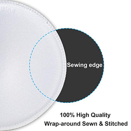 3 pairs Round Soft Bra Inserts Pads Removable Sport Bra Cups inserts Mastectomy Bra Inserts For Bikini Top Swimsuit - color: A/B White