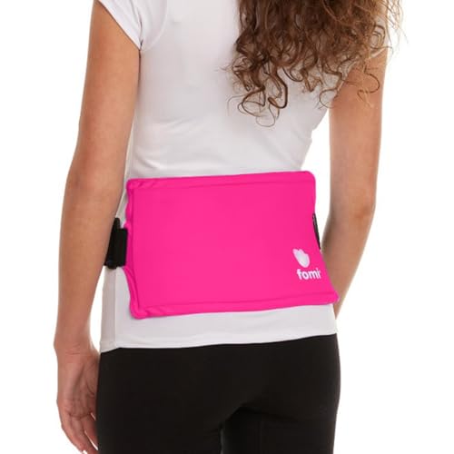 Premium Hot Cold Solid Gel Ice Pack by FOMI Care | Cool Compress for Lower Back, Shoulder, Knee, Bicep, Stomach | Coccyx, Sciatica, Tailbone Pain Relief | Flexible, Reusable Heating Pad | Adjustable