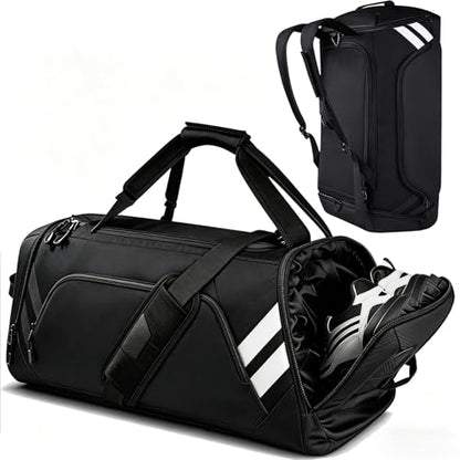 WOLFILIST Gym Bags for Men & Women - Duffle Bag with Shoe & Wet Compartment