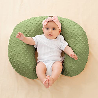 Nursing Pillow Cover Breastfeeding Pillow Cases - color: Sage