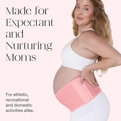 Bala Belly Bands for Pregnant Women, Breathable Mesh Maternity Belt - color: Blush