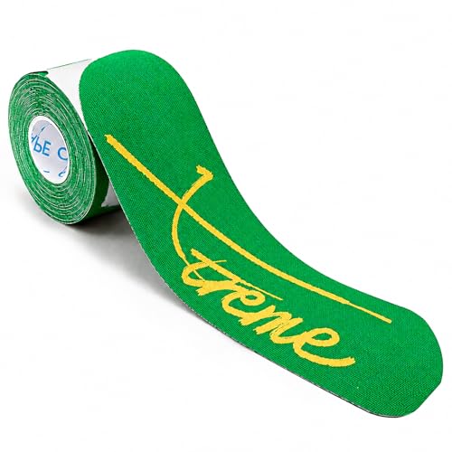 OK TAPE Kinesiology Tape Pearlescent Printed Precut 20 Strips, 2inx16.4ft - color: Green