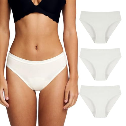 Battewa Leak Proof Underwear for Women Bikini Incontinence Panties White,M - color: White, size: Medium