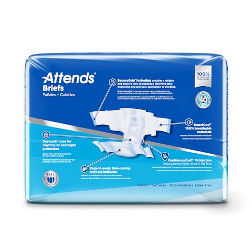 Attends Adult Incontinence Briefs, Regular, Ultimate Absorbency, 20ct Bag - size: Regular (Pack of 20)