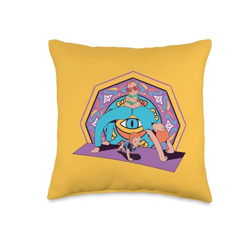 Yoga meditations Newborn Contrology Pregnancy Pilates Throw Pillow - size: 16x16