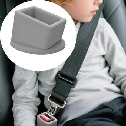 Bittwee Seat Belt Buckle Holder Car Seatbelt Fixer, Grey - color: Gray