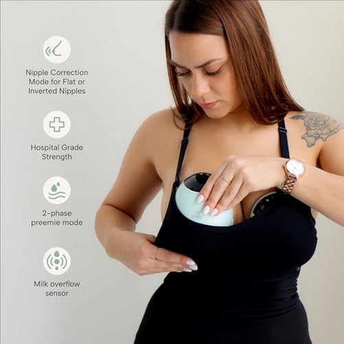 Zomee Fit Wearable Hands-Free Electric Breast Pump, Hospital-Grade, Pair