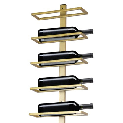 5-Pack 59inch Bar Liquor Bottle Display Shelf Holds 60 Bottles Wall Mount Wine Rack Wine Storage Organizer Display Holder for Kitchen Home Bar Cafe