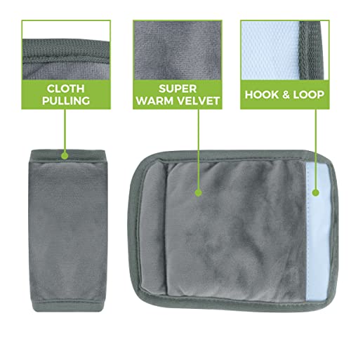 COOLBEBE Car Seat Straps Shoulder Pads for Baby Kids - color: Grey, size: Small