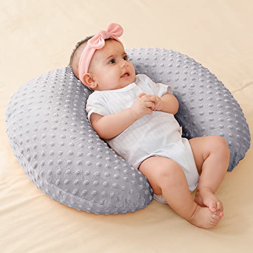 Nursing Pillow and Positioner, Breastfeeding, Bottle Feeding - color: Gray