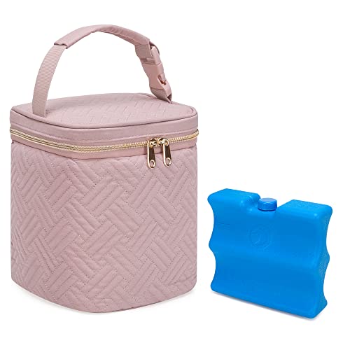 Fasrom Breastmilk Cooler Bag with Ice Pack, Insulated Baby Bottle Bag