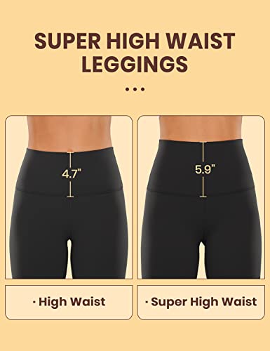 CRZ YOGA Super High Waist Leggings 25" - color: Black, size: Small