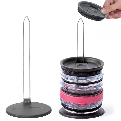 ELYPRO Tumbler Lid Organizer & Holder for Stanley, Yeti, Water Bottle Lids