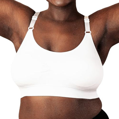 Coobie Seamless Scoopneck Bra - color: White, size: Large