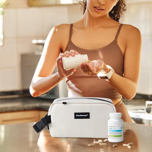 Cerbonny Mini Cooler Bag,Freezable Lunch Bag,Built-In Ice Pack - color: Beige