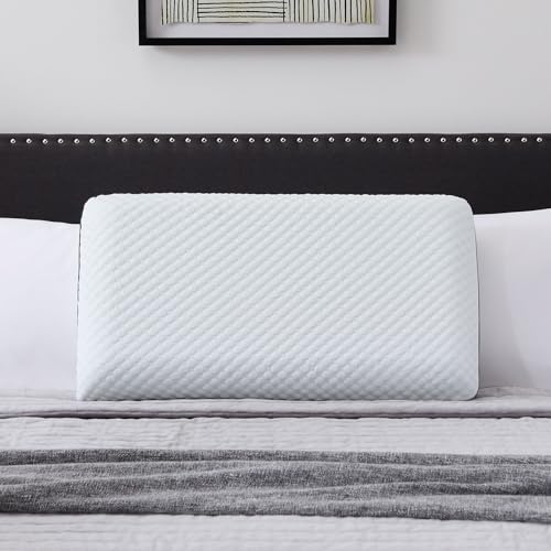 Weekender Cooling Gel Memory Foam Pillow for Sleeping – Queen Size, Ventilated Cooling Pillow for Side & Back Sleepers, Neck & Shoulder Support, Medium Firm, Washable Cover - size: Queen, style: 1 Pack