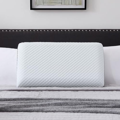 Weekender Cooling Gel Memory Foam Pillow for Sleeping – Queen Size, Ventilated Cooling Pillow for Side & Back Sleepers, Neck & Shoulder Support, Medium Firm, Washable Cover - size: Queen, style: 1 Pack