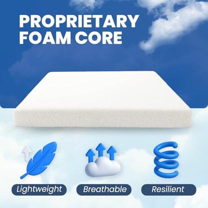 Small 4" Thick Knee Support, Back Support, Ankle Support, Lumbar Support for Side Sleepers - Trapezoid Shape Light Weight and Cozy Pillow - Hypoallergenic Knee Pillow