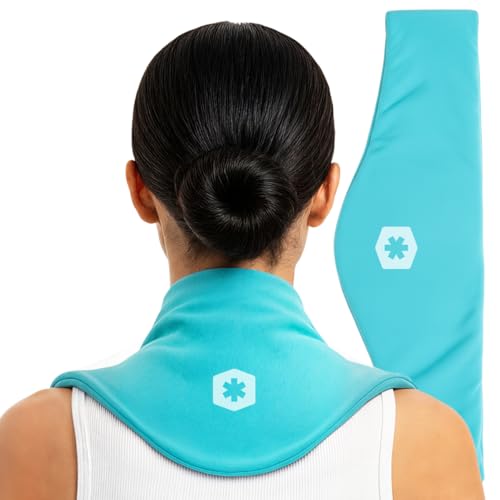 ICEWRAPS Reusable Cold Pack with Fabric Cover - Standard 7 x 28 Inch, Blue - style: Ice Pack with Cover