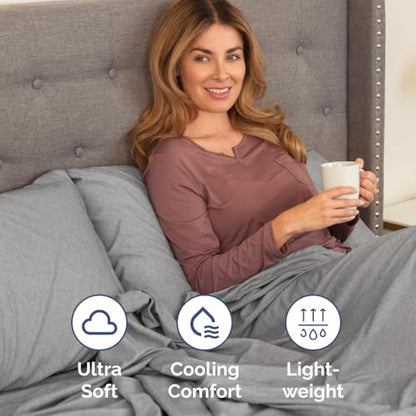 King Standard Pillow Cases Set of 2 - Pillowcase Covers - Heathered Grey - color: 40 - Heathered Grey, size: King Standard