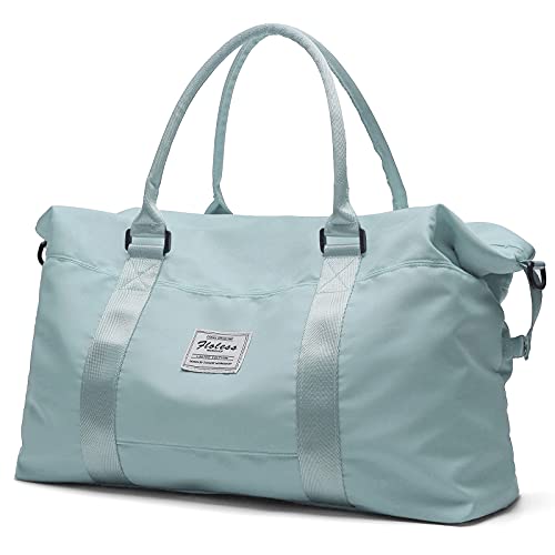 Travel Duffel Bag, Carry On Overnight Weekender Bags for Women - color: A1-Turquoise, size: Large