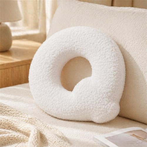 Letter Plush Pillow, Letter Hugging Throw Pillows, Decorative Initial Letter Shaped Throw Pillows for Bed Couch, Letter Pillows English Alphabet A to Z for Sofa Bedroom Living Room Decor (Q) - color: Q