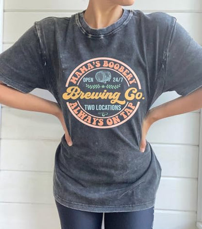 Comfort Breastfeeding Shirts Women Distressed Maternity Zip Nursing Tees - color: Gray 3, size: Medium