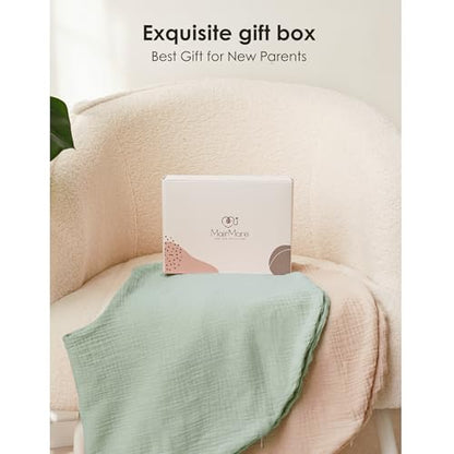 MairMore 2 Pack Muslin Baby Nursing Pillow Covers - color: Roman Green
