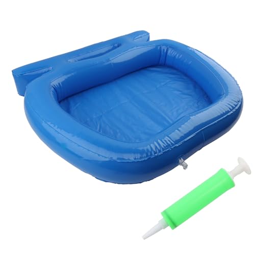 Inflatable Pool Foot Bath Basin, Portable PVC Foot Washing Tub for Pool