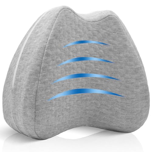 Knee Pillow for Side Sleepers Hip Pain, Leg Pillow for Side Sleeping - size: Gray 1 Pack