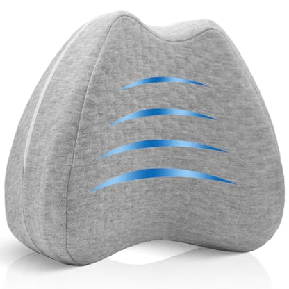 Knee Pillow for Side Sleepers Hip Pain, Leg Pillow for Side Sleeping - size: Gray 1 Pack