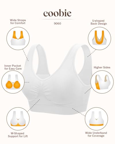 Coobie Comfort Bra - color: White, size: X-Large