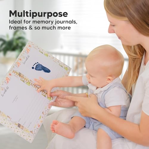 4pk Inkless Baby Hand and Footprint Kit, Mess Free Ink Pads (Navy, R) - color: Navy, size: 4-Pack, Regular 2.3" x 3.7"