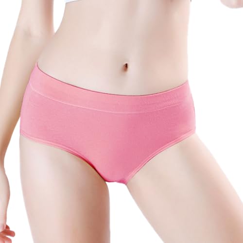 wirarpa Women's Underwear Cotton Mid Waisted Ladies Panties Full Coverage Briefs 4 Pack (Regular & Plus Size) - color: Multicolor03-4 Pack, size: X-Small