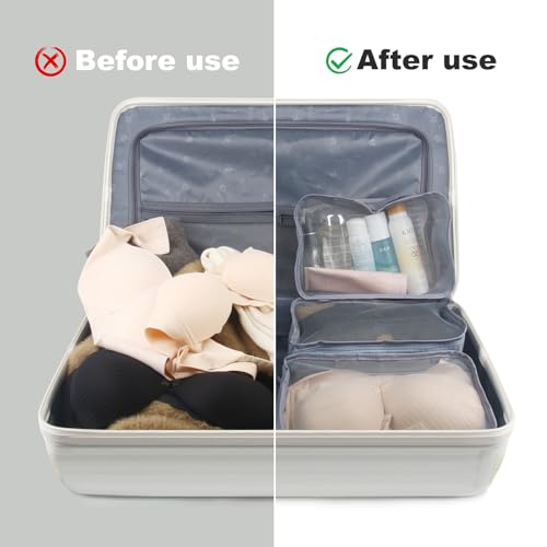 6Pack Small Mesh Packing Cubes Travel, Luggage Organizer Bags Suitcase - size: 12 PACK