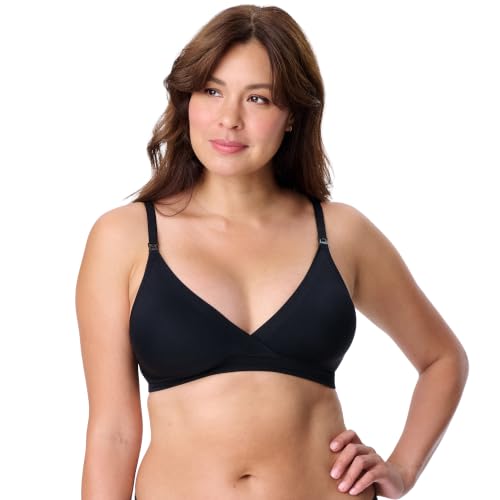 Motherhood Maternity Womens Seamless Wrap Triangle Nursing Bra - color: Black, size: Medium