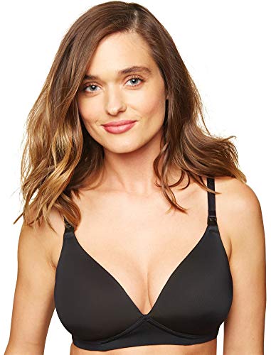 Motherhood Maternity Women's Comfort and Soft Lightly Lined Wireless Maternity & Nursing Bra - color: Black, size: (40) 40D